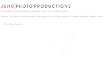 Tablet Screenshot of junophotoproductions.com